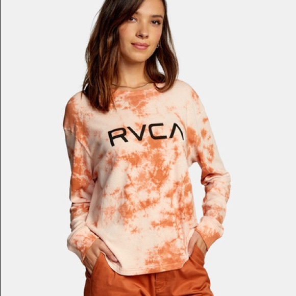 π₯π₯RVCA - TIE DYE BIG RVCA LONG SLEEVE TEEπ₯π₯ - Picture 2 of 8